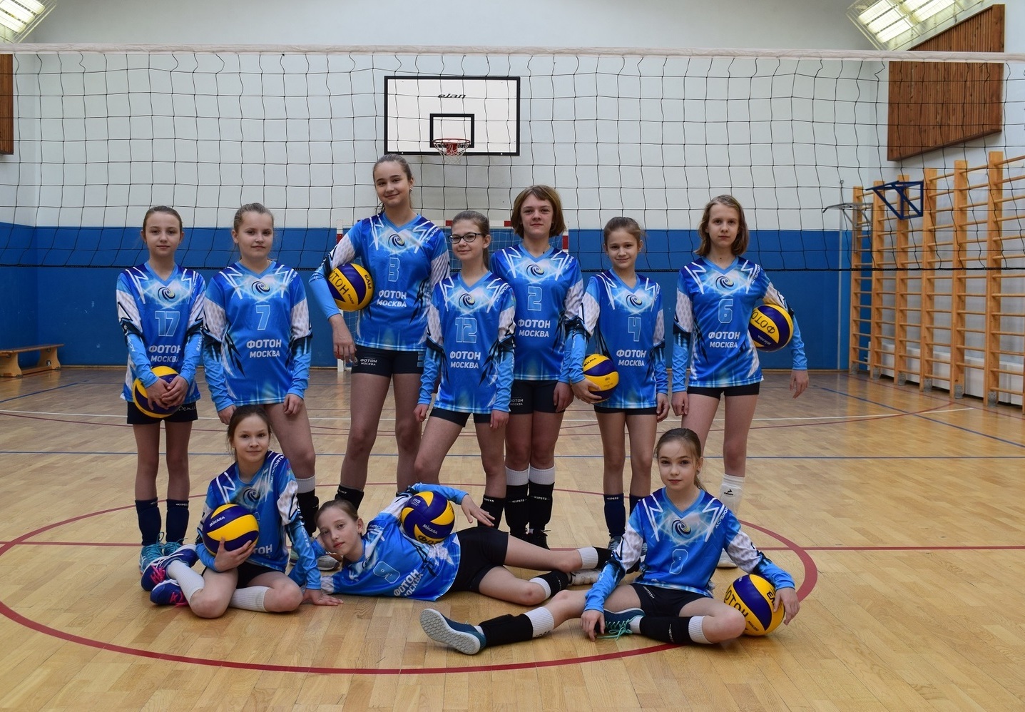 команда 2006-2007 г.р. волейбольный клуб "Фотон" (Москва)